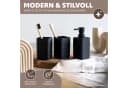 bremermann Badaccessoire-Set SAVONA 3tlg. Schwarz Soft-Touch Bild 1