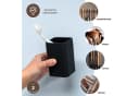 bremermann Badaccessoire-Set SAVONA 3tlg. Schwarz Soft-Touch Bild 5