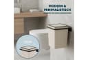 bremermann Kosmetikeimer SAVONA beige mit Wandhalterung & Softtouch-Oberfläche Bild 1