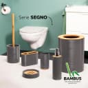 bremermann Zahnbürstenhalter SEGNO Bambus & Kunststoff Grau Bild 5