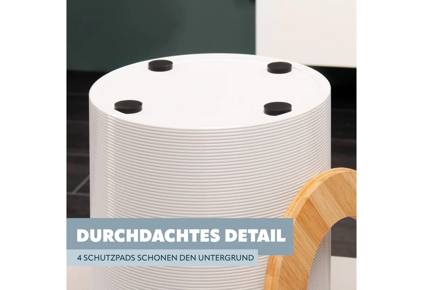 bremermann Kosmetikeimer SEGNO Bambus Kunststoff 5,5 L - Bild 4