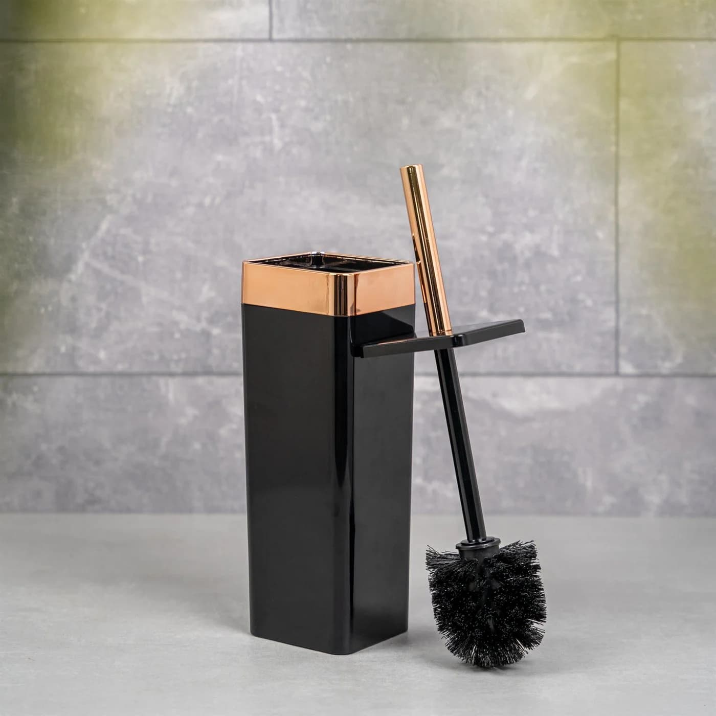bremermann WC-Garnitur SAVONA Toilettenbürste Rosegold Kunststoff - Bild 3