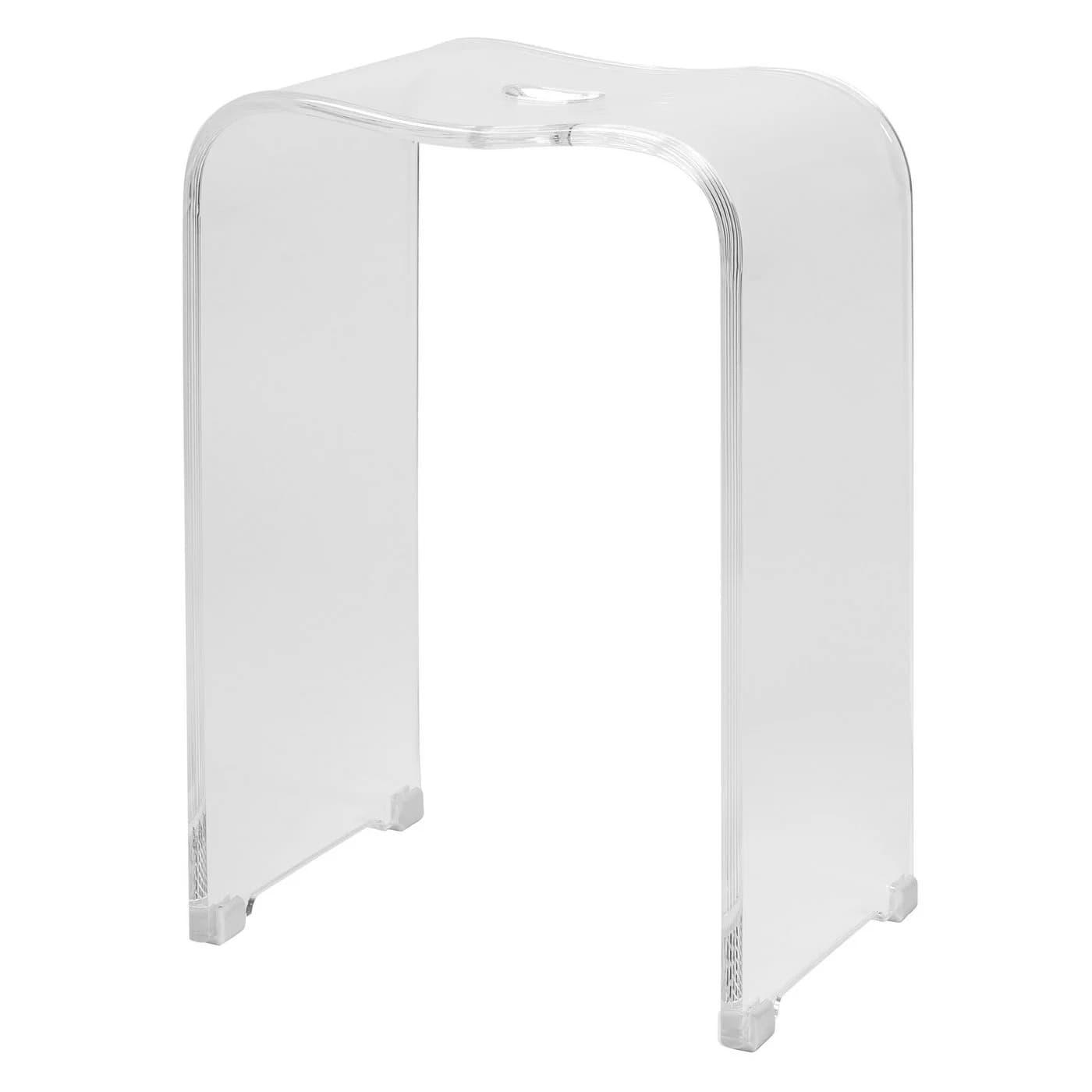 bremermann Duschhocker aus Acryl transparent mit Griffmulde - Bild 2