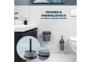 bremermann Badaccessoire-Set 2tlg. SAVONA Grau/Schwarz Softtouch Bild 1