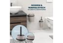 bremermann Badaccessoire-Set 2tlg. SAVONA Schwarz/Taupe Softtouch Bild 1