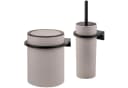 bremermann Badaccessoire-Set 2tlg. SAVONA Schwarz/Taupe Softtouch Bild 2