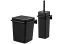 bremermann Badaccessoire-Set SAVONA Softtouch inkl. Wandhalterung, 2-tlg. Schwarz Bild 2