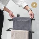 eluno Handtuchständer Stand-Handtuchhalter, Schwarz, Industrial-Style Bild 3