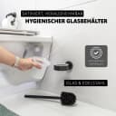 bremermann WC-Reinigungsbürste PIAZZA BLACK Edelstahl & Glas Schwarz Bild 4