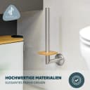 bremermann Toilettenpapierhalter PIAZZA BAMBUS Edelstahl & Bambus Bild 4