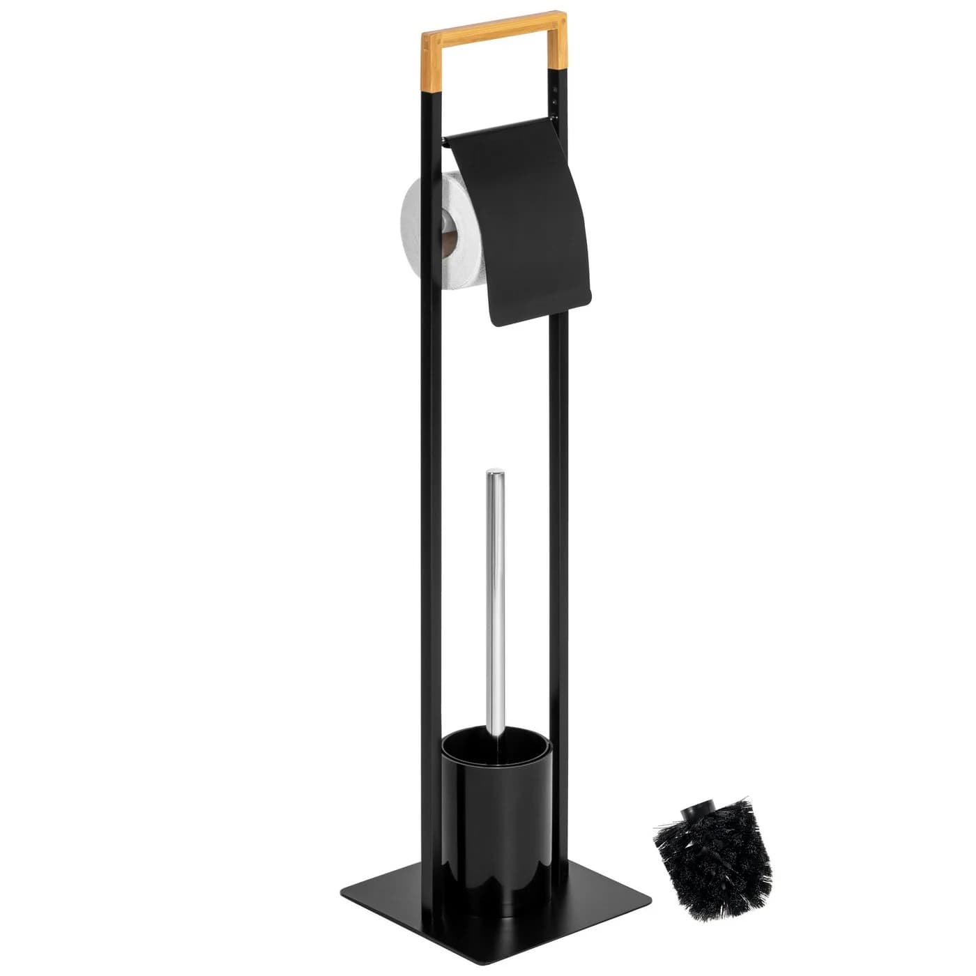 bremermann Stand-WC-Garnitur 2in1 mit Bambus & WC-Bürste - Bild 2