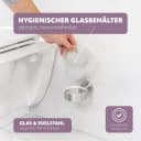 bremermann WC-Reinigungsbürste Bad-Serie PIAZZA Edelstahl Glas silber Bild 4