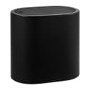 eluno Kosmetikeimer oval mit Schwingdeckel Schwarz 6 Liter Bild 2