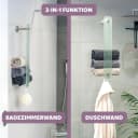 bremermann Handtuchhalter PIAZZA 2in1 Glas Edelstahl Matt Bild 3