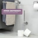 bremermann Toilettenpapierhalter PIAZZA mit Glasboden Edelstahl Matt Bild 5