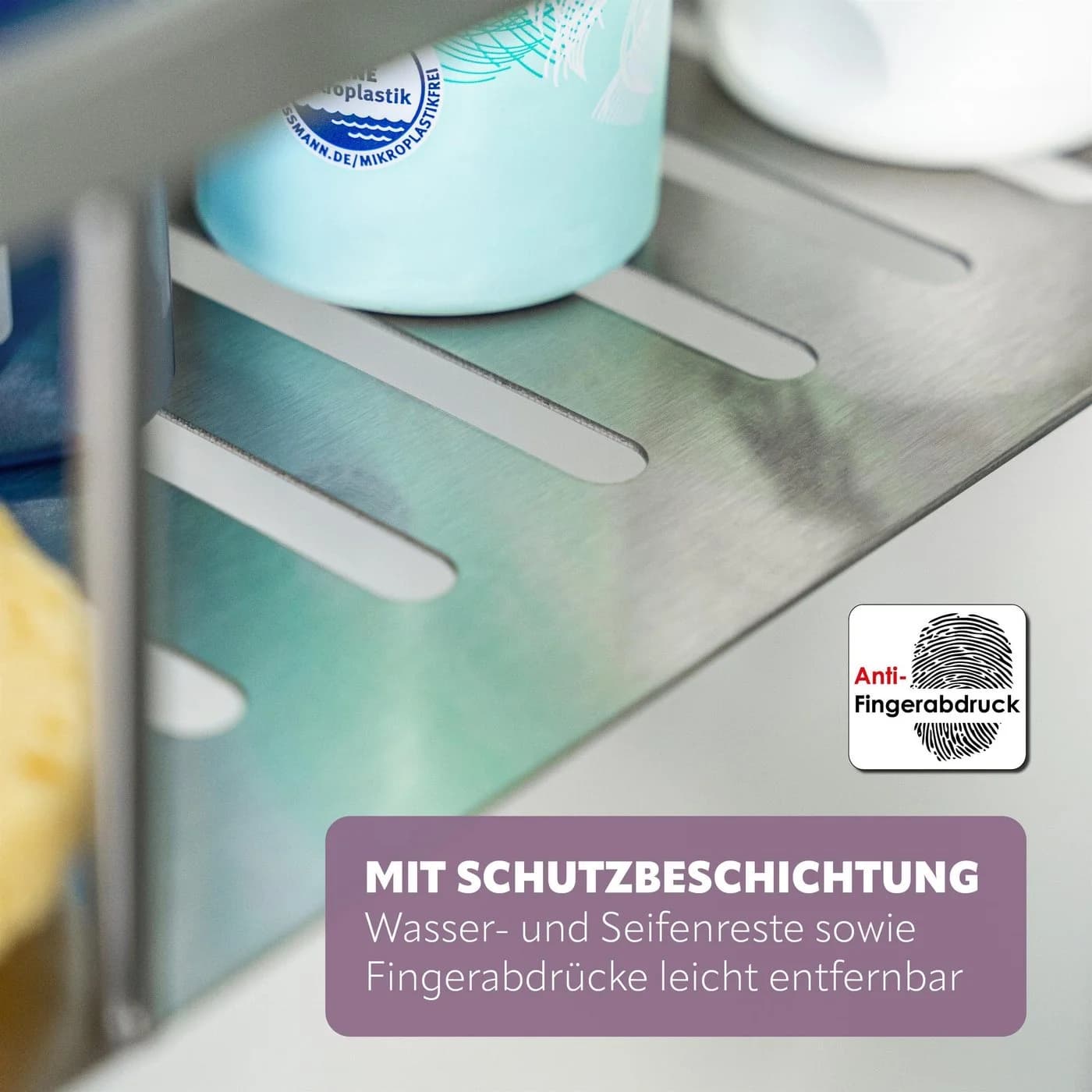 bremermann Duschablage Bad-Serie PIAZZA Edelstahl Anti-Fingerprint - Bild 5