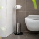bremermann Stand-WC-Garnitur 2in1 Edelstahl Schwarz Bild 1