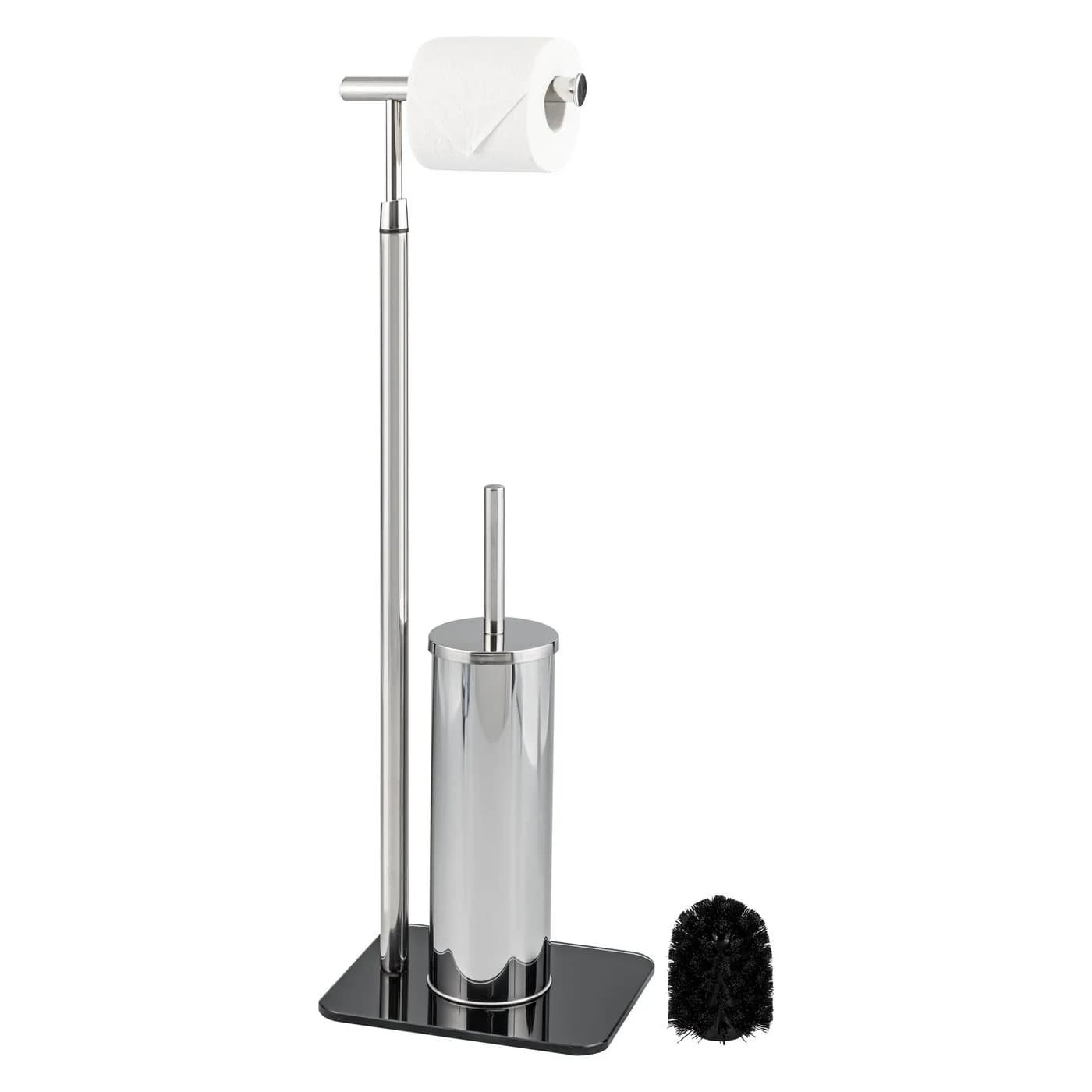 bremermann Stand-WC-Garnitur 2in1 Edelstahl Schwarz - Bild 2