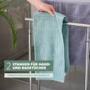 bremermann Handtuchhalter Freistehend 2 Stangen Edelstahl Glas Bild 3