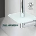 bremermann Toiletten-Ersatzrollenhalter LUCENTE Glas Edelstahl Silber Bild 4