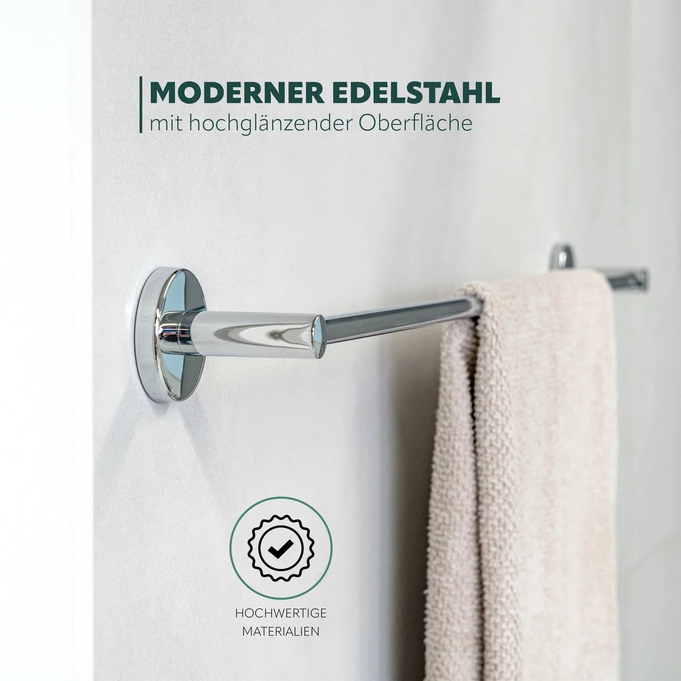 bremermann Handtuchstange Bad-Serie LUCENTE extra lang Edelstahl verchromt - Bild 4