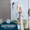 bremermann Duschregal 2 Körbe Weiß Hängeregal Bild 1