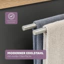 bremermann Teleskop-Handtuchhalter 2-armig Edelstahl Matt Bild 5