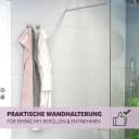 bremermann Wandhaken Bad-Serie PIAZZA 2er Set Edelstahl Matt Bild 3