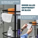 bremermann Teleskop-Eckregal 4 Körbe Schwarz Bohrfrei Bild 5
