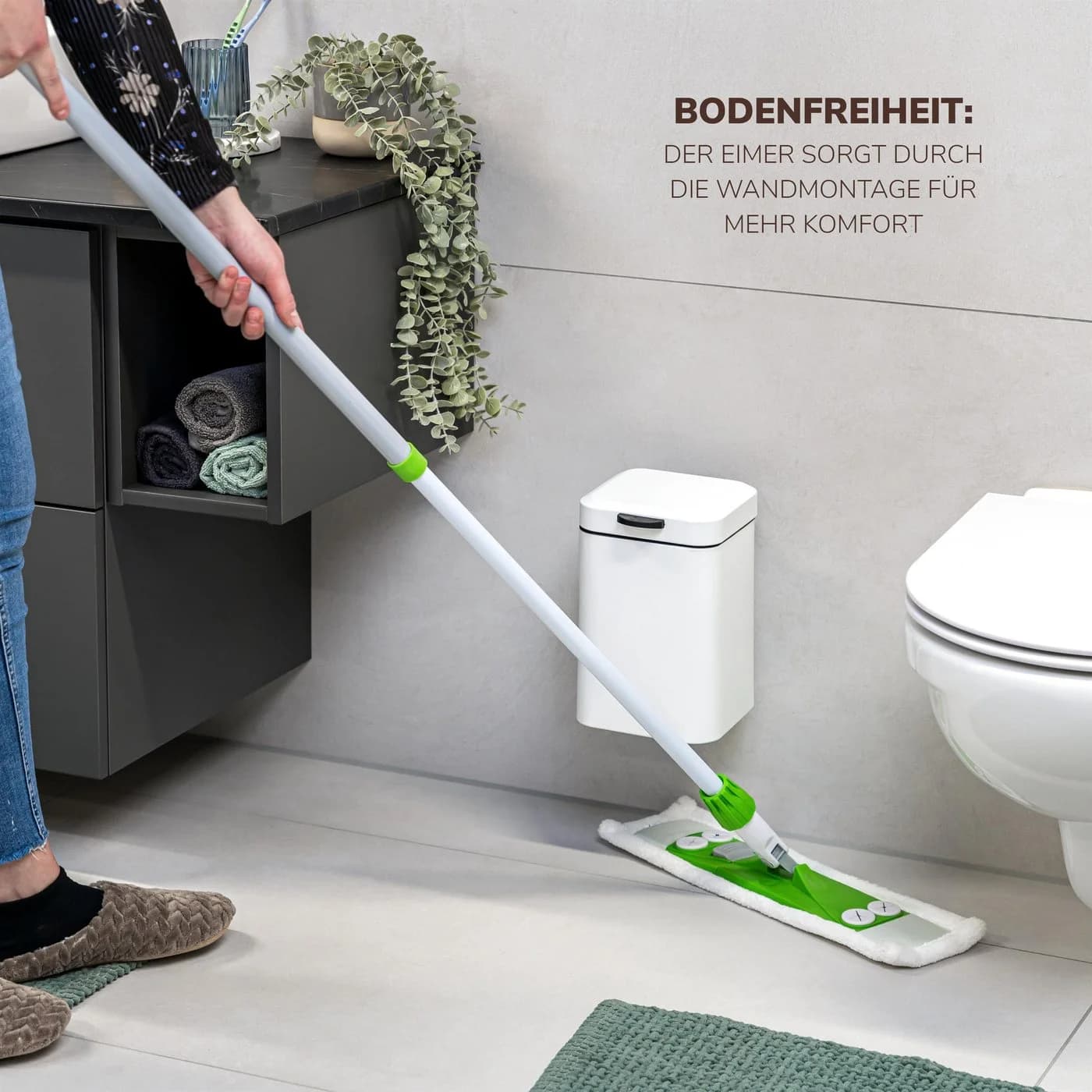 bremermann Wand-Kosmetikeimer 3L Softclose Weiß - Bild 4