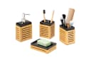 bremermann Badaccessoire-Set 4-tlg. Keramik Bambus Schwarz Bild 2