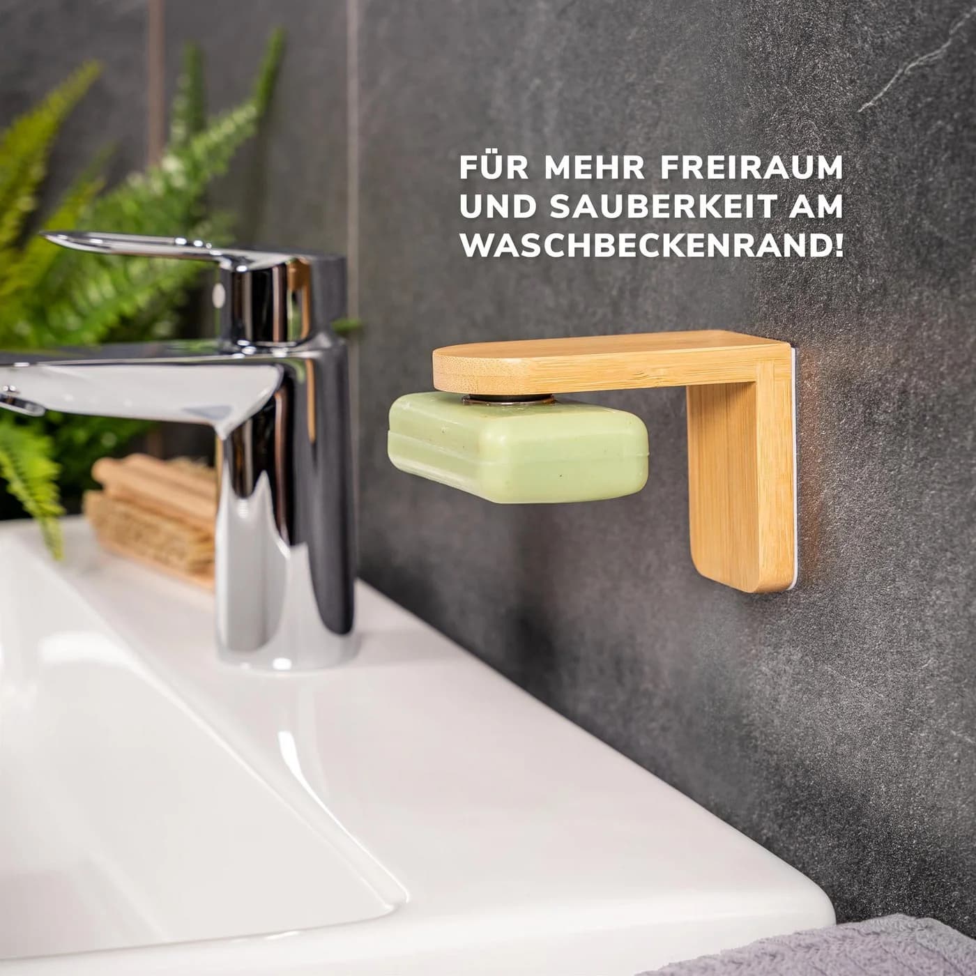bremermann Seifenhalter aus Bambus mit Magnet