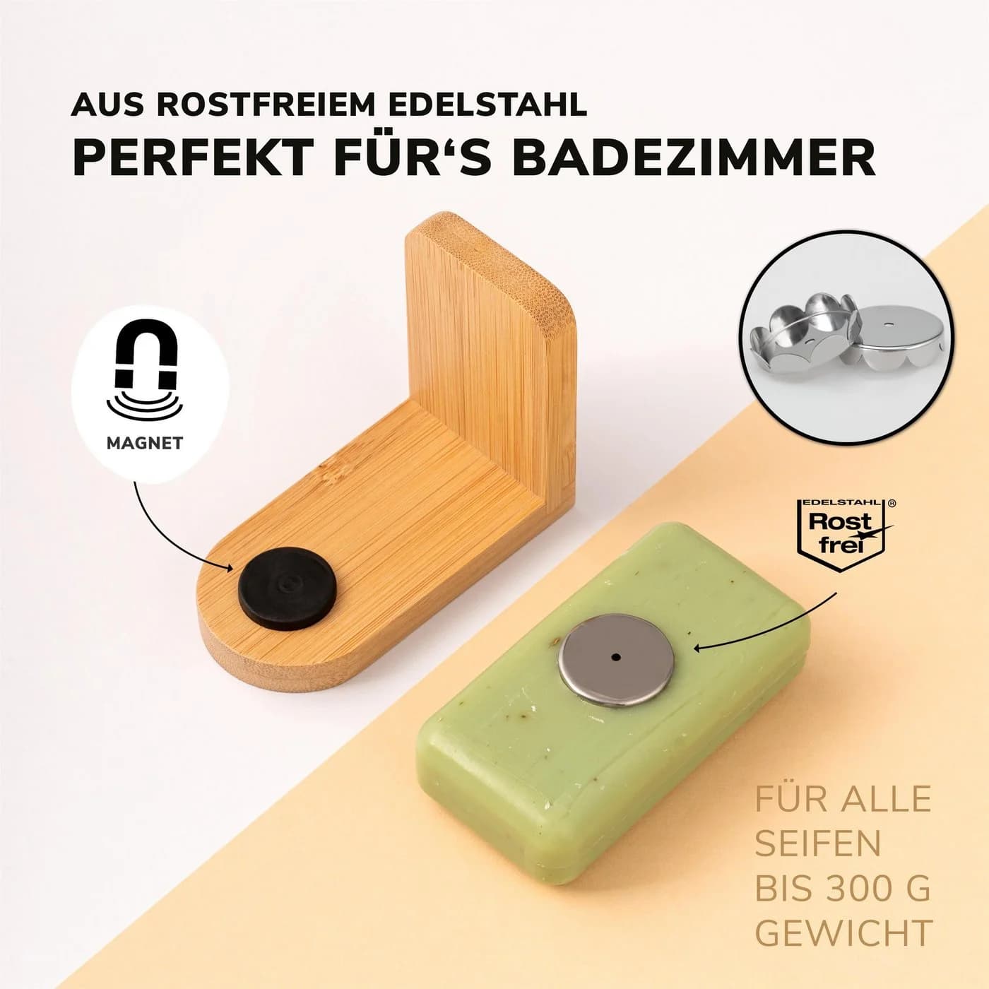 bremermann Seifenhalter aus Bambus mit Magnet - Bild 5