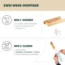 eluno Wandrollenhalter Bambus Natur Kleben Bohren Bild 5