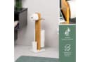eluno Stand-WC-Garnitur 4in1 Weiß mit Ablage und Bürstenhalter Bild 4