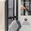 eluno Handtuchständer freistehend mit 2 Bambus-Stangen und 4 Haken Bild 5