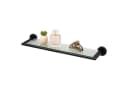 bremermann Wandregal Bad-Serie PIAZZA BLACK Glas Edelstahl Matt Schwarz Bild 2