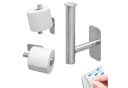 bremermann Toilettenpapierhalter PIAZZA TAPE 2in1 Edelstahl Matt Bild 2