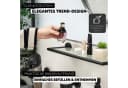 bremermann Wandregal Bad-Serie PIAZZA BLACK Glas Edelstahl matt schwarz Bild 3