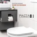bremermann Toilettenpapierhalter PIAZZA BLACK TAPE mit Klebepad, Schwarz Bild 1