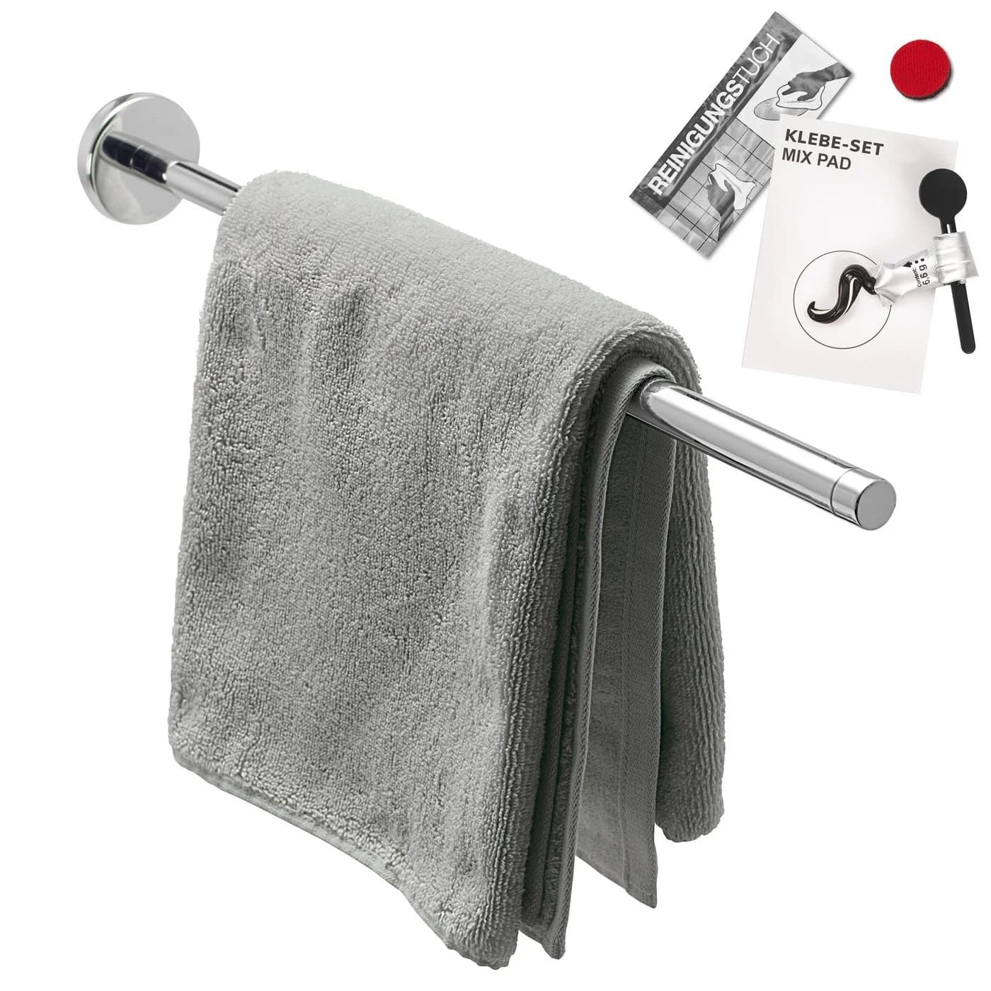 bremermann Teleskop-Handtuchhalter LUCENTE Edelstahl Silber - Bild 2