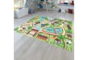 TT Home Kinderzimmer-Teppich Beige Großstadt-Motiv Polyamid Bild 2