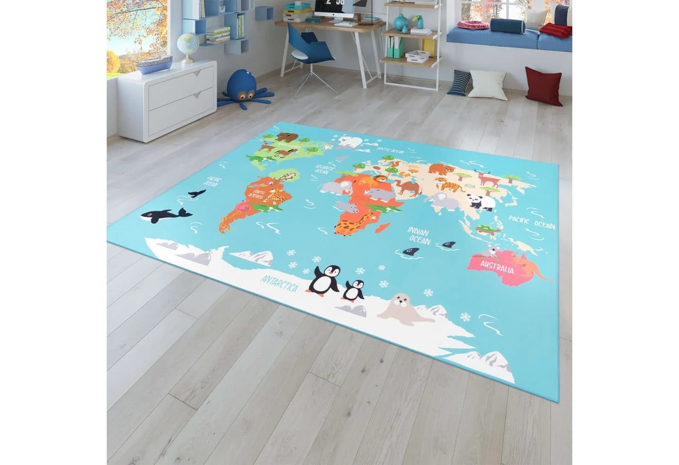 TT Home Kinderzimmerteppich Türkis - Bild 2