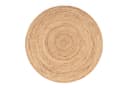 TT Home Jute Teppich Rund Unifarben Natur Kurzflor Bild 1