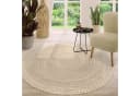 TT Home Teppich Rund Jute Beige Kurzflor Cut-Out Bild 2