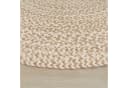 TT Home Teppich Rund Jute Beige Kurzflor Cut-Out Bild 3