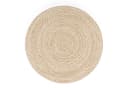 TT Home Teppich Rund Jute Beige Kurzflor Cut-Out Bild 5
