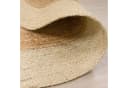 TT Home Teppich Rund Jute Elfenbein Cut-Outs Kurzflor Bild 1