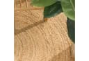 TT Home Teppich Rund Jute Elfenbein Cut-Outs Kurzflor Bild 3