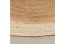 TT Home Teppich Rund Jute Elfenbein Cut-Outs Kurzflor Bild 4